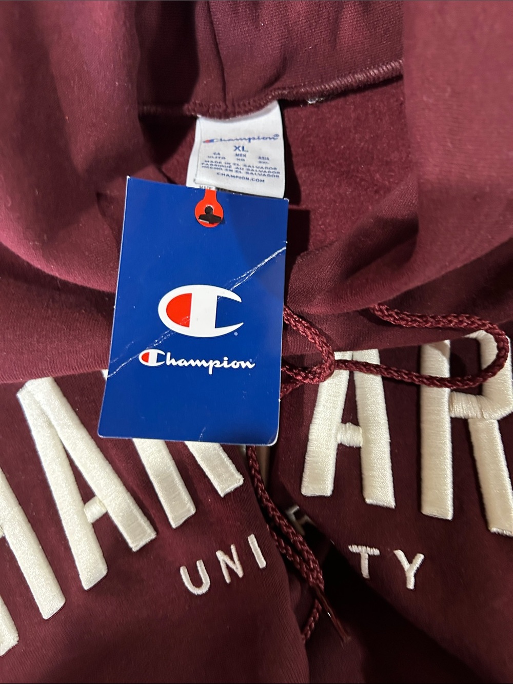 GOOD LOOKING Harvard University Hoodie, Stitched, Men’s XL, NWT Retail $65 - Picture 3 of 5